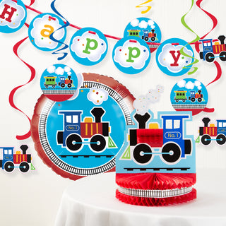 Train Happy Birthday Banner