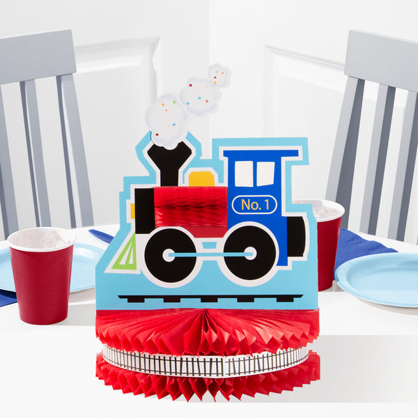 All Aboard Train Party Centerpiece