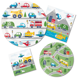 Transportation Time Cars & Trucks Favor Bags