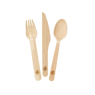 Tropical Wooden Cutlery - Oh So Fancy Party