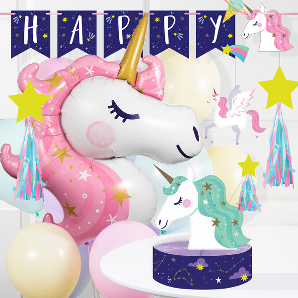 Jumbo Pink Unicorn Mylar Balloon