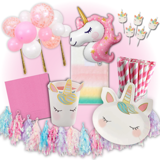 Ultimate Pink Unicorn Birthday Party Bundle