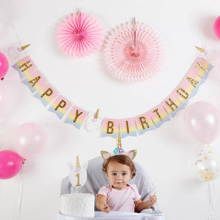 Unicorn Happy Birthday Banner