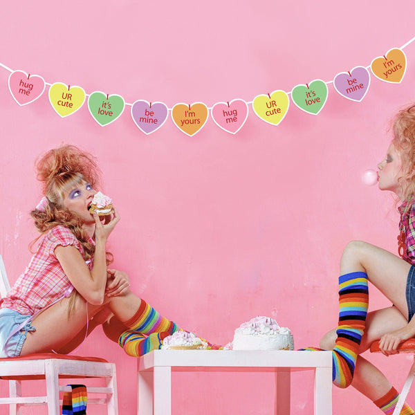 Valentine's Conversation Hearts Garland | Oh So Fancy Party
