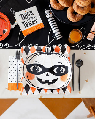 Vintage Halloween Trick or Treat Napkins and Plates