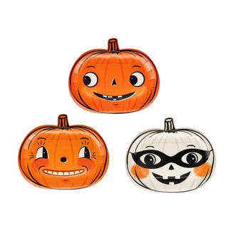 Vintage Style Pumpkin Paper Plates | Oh SO Fancy Party