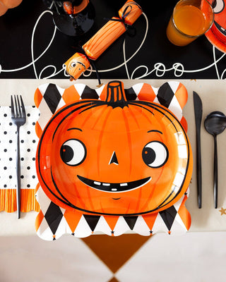 Vintage Style Pumpkin Paper Plates | Oh SO Fancy Party