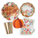 Watercolor Fall Pumpkin Tableware Bundle