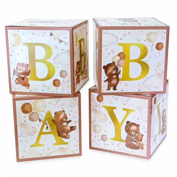 We Can Bearly Wait Baby Shower Block Decor | Oh So Fancy Party