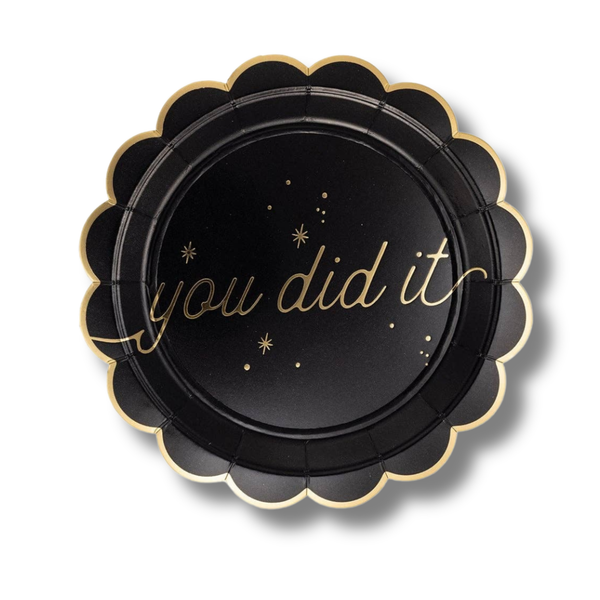 Graduation Well Wishes Plate Set