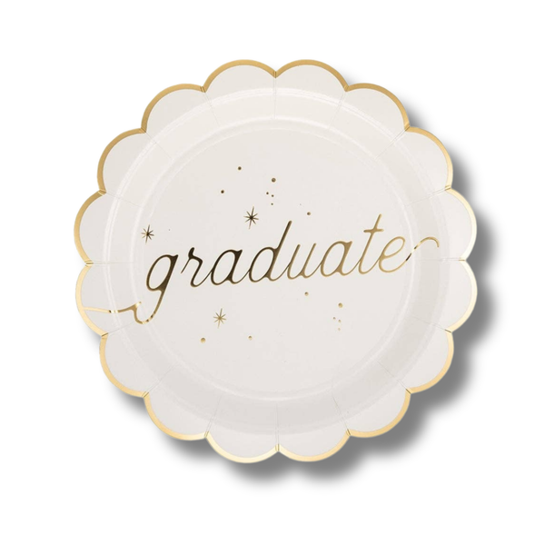 Graduation Well Wishes Plate Set
