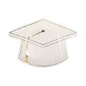 White Graduation Cap Plates | Oh So Fancy Party
