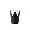 White Lapel Halloween Cups - Oh So Fancy Party