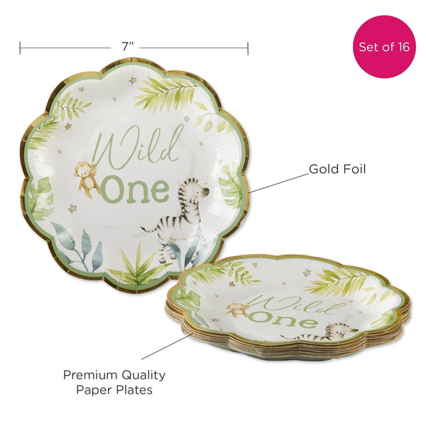 Wild One Dessert Plates - Oh So Fancy Party