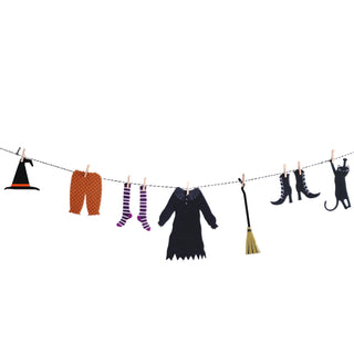 Witch's Clothes Line Felt Halloween Garland