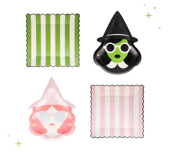 Pink and Black Cocktail Napkin Set