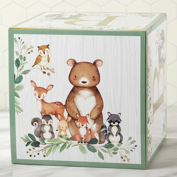 Woodland Baby Block Baby Shower Decor Set - Oh So Fancy Party