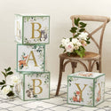 Woodland Baby Block Baby Shower Decor Set - Oh So Fancy Party