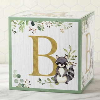 Woodland Baby Block Baby Shower Decor Set - Oh So Fancy Party