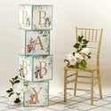 Woodland Baby Block Baby Shower Decor Set - Oh So Fancy Party