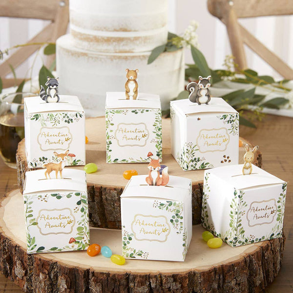 Woodland Baby Shower Favor Boxes | Oh SO Fancy Party