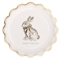 Happy Easter Bunny Gold Foil 8" Plate