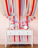 Patriotic Scalloped Bow Paper Plates