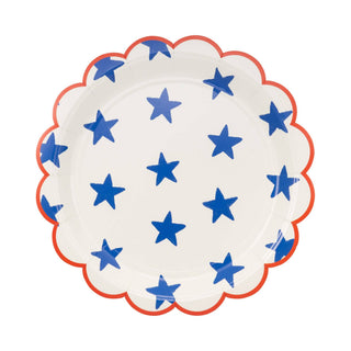 Blue Stars Paper Plates
