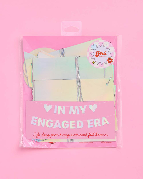 Engaged Era Banner - Iridescent foil banner
