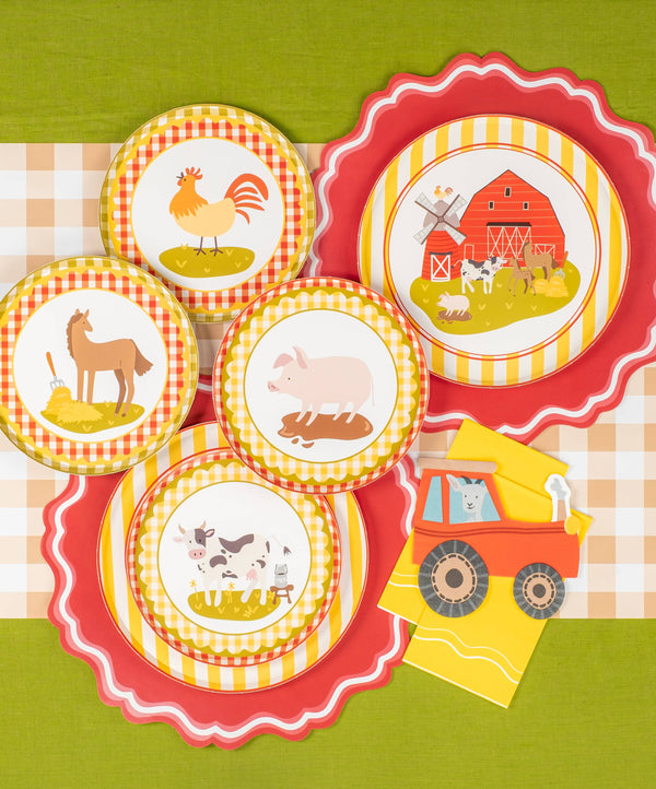 Farm Animal Dessert Plates