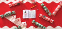 Red and Green Gingham Christmas Crackers