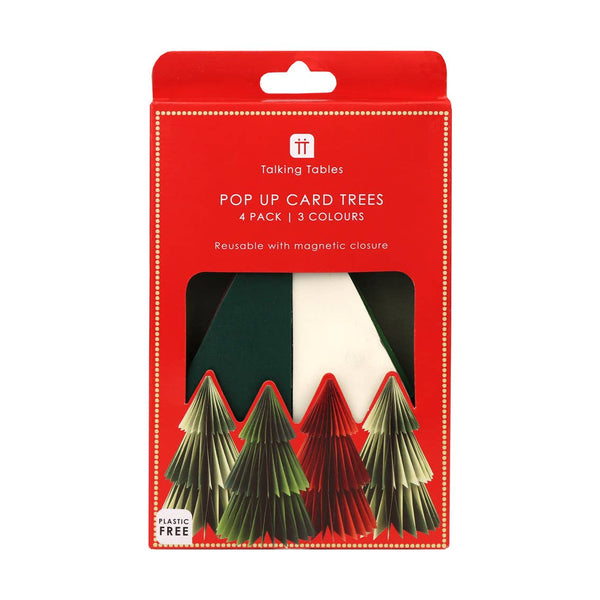 Paper Honeycomb Tree Decorations - 4 Pack