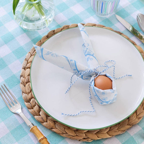 Blue & White Bunny Napkins