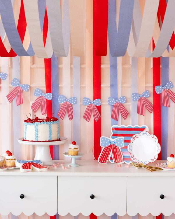 Stars and Stripes Bow Banner