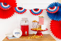 Gingham Flag Paper Plate