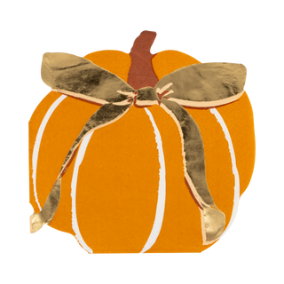 Harvest Pumpkin Shaped Paper Napkins