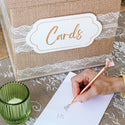 Rustic Elegance Wedding and Party Card Box - Burlap and Lace