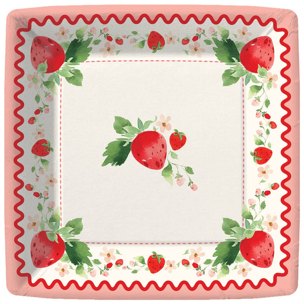 Berry Sweet Paper Dessert Plate