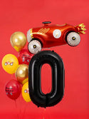 Foil Balloon Number 0 Black