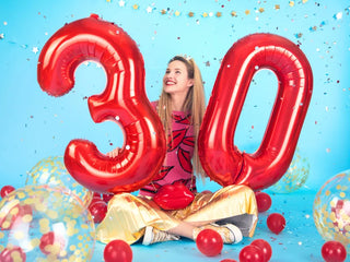 Foil Balloon Number 3 Red