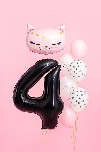 Foil Balloon Number 4 Black