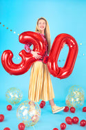 Foil Balloon Number 6 Red