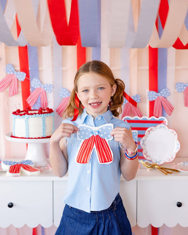 Stars and Stripes Bow Banner