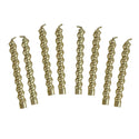White & Gold Candles - 16 Pack | Birthday Candles