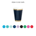 Posh Black & Gold Party Cups