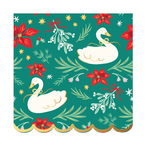 Christmas Tree Plaid Guest Towels, 3-Ply (Set of 20)