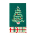 Christmas Floral Green Classic Dinner Plates (Set of 8)