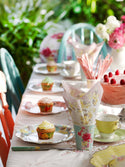 Floral Tea Party Plates – Set of 12 Elegant Paper Tableware