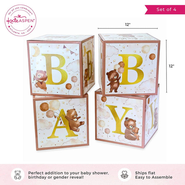 We Can Bearly Wait Baby Block Boxes