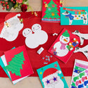 Santa Christmas Card Kit - 12 Pack | Christmas Craft